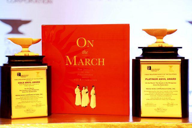 On the March was the only Gold Anvil awardee in the publications category which was also cited with a Gold Platinum Award.