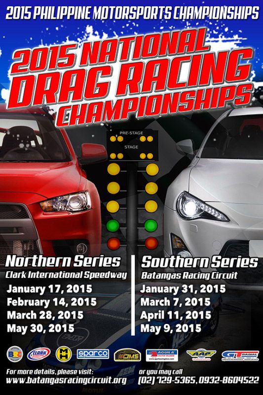 Tires will screech tomorrow at the 2015 National Drag Racing Championship