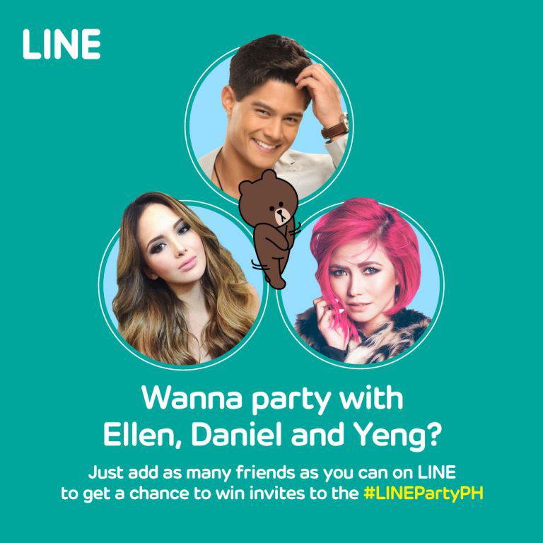 Get a chance to meet Daniel Matsunaga, Yeng Constantino, and Ellen Adarna with LINE