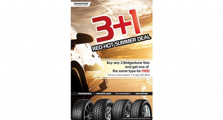 Bridgestone welcomes summer with 3+1 deal