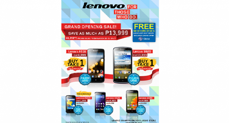 Lenovo Concept Store at SM Light to hold grand opening sale on March 20