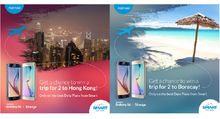 Win exciting prizes for Smart postpaid sign ups with Samsung Galaxy S6, S6 edge