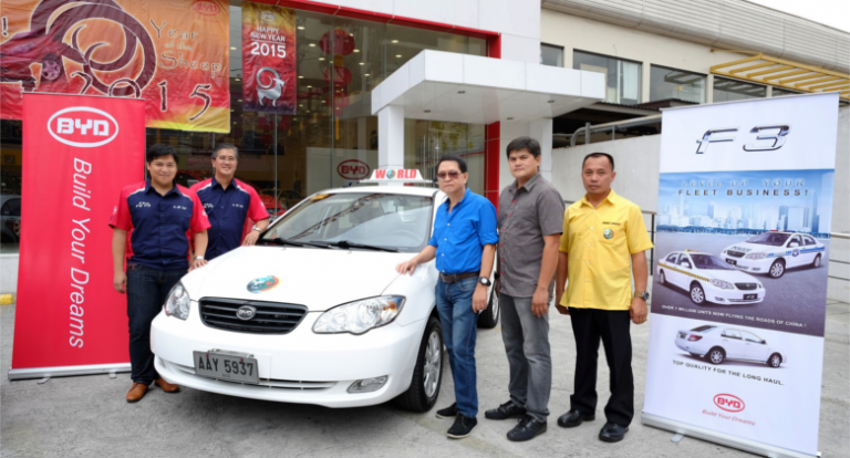 BYD’s eco-friendly F3 taxis to ply Metro Manila streets