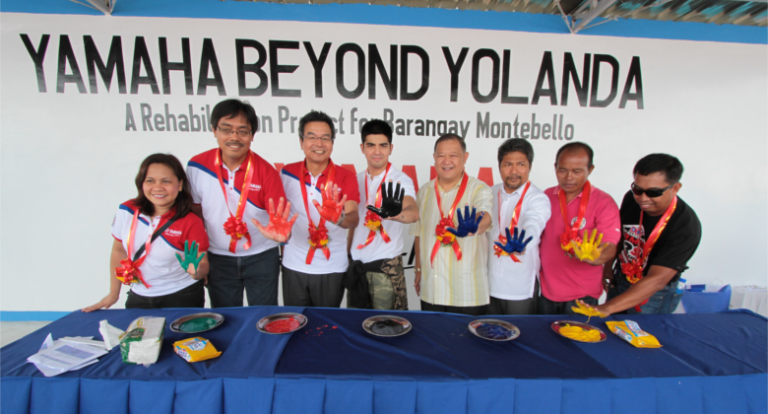 Yamaha helps rebuild two barangays in Ormoc