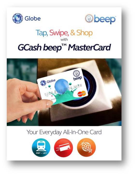 Use the Globe GCash beep Mastercard to ride the LRT and MRT