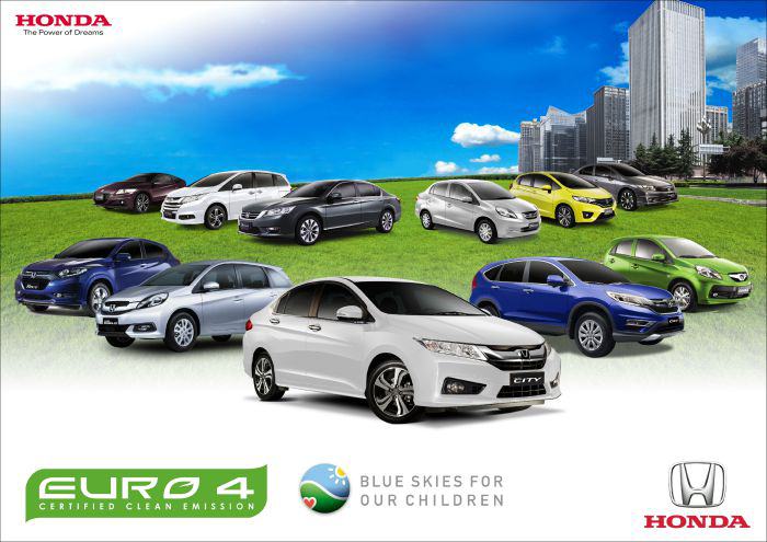 Honda Automobiles Now EURO 4 Certified