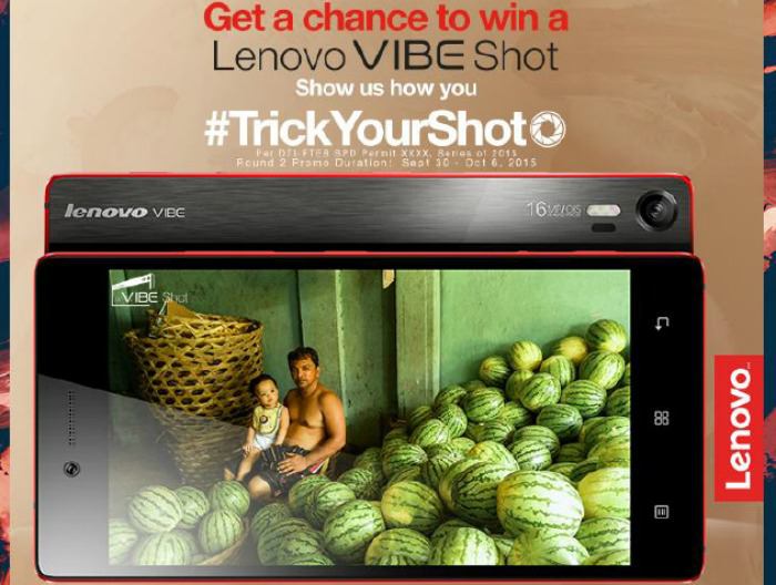 Win a Lenovo VIBE Shot by Showing How You #TrickYourShot