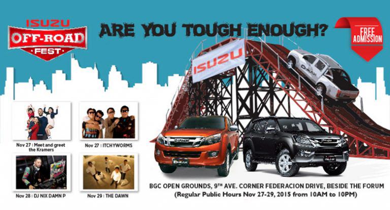 Isuzu to hold 4×4 Off Road Fest in Taguig