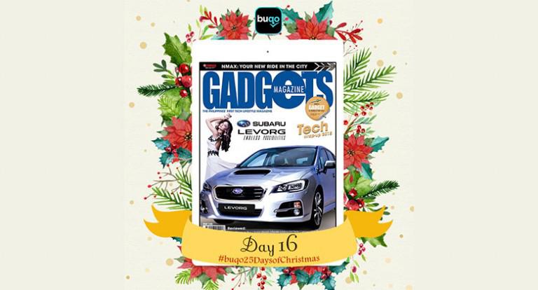 Get your free Gadgets Magazine Digital Edition from the #Buqo25DaysofChristmas promo