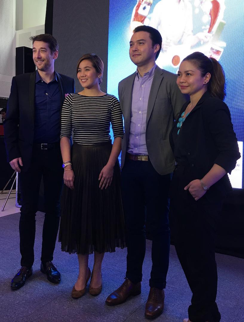 (L-R): Globe Telecom senior adviser for consumer business group Dan Horan; Globe Platinum marketing director Kaisie del Carmen; Xend founder and CEO Bjorn Pardo; Globe Platinum customer experience director Jenn Gutierrez-Malabo