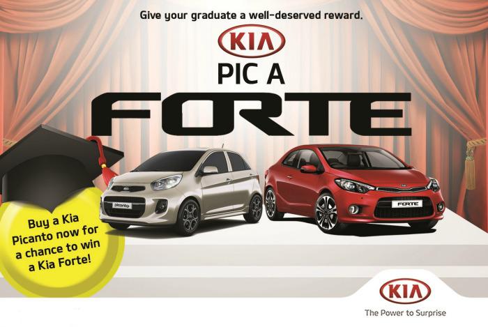 Get lucky with Kia Pic A Forte