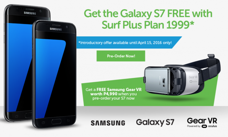 Smart offers Samsung Galaxy S7 FREE at Surf Plus Plan 1999