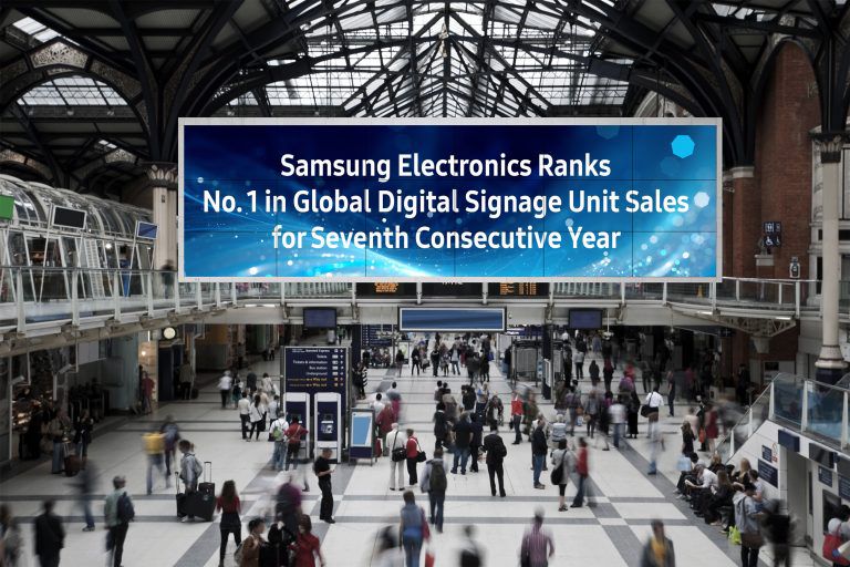 Samsung Electronics Leads Digital Signage Space