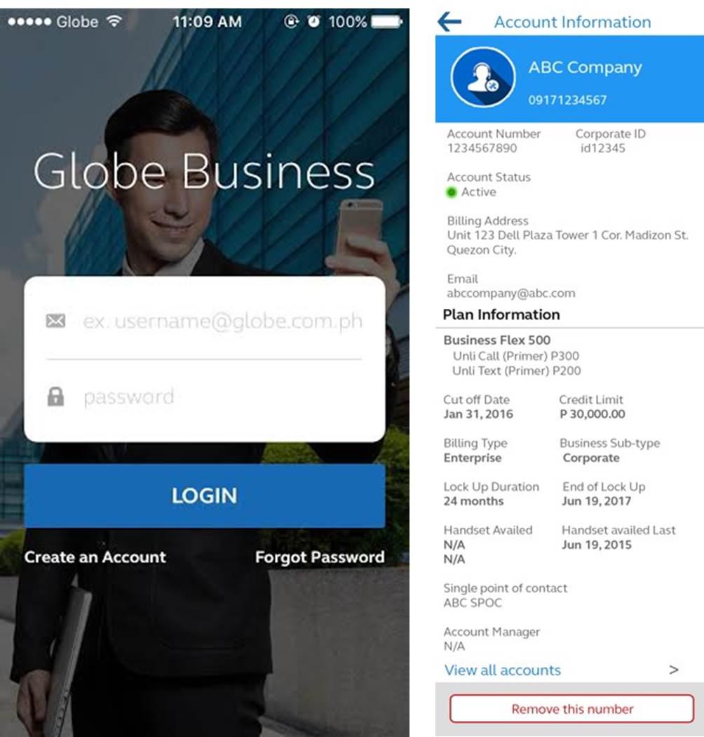 Globe Business App