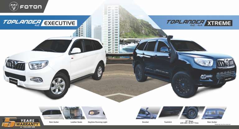Foton PH launches new Toplander variants