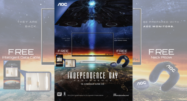 AOC Partners with Twentieth Century Fox to Promote Theatrical Release of “Independence Day: Resurgence”
