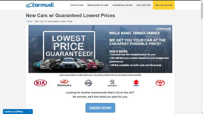 Carmudi PH opens brand new vehicles to motorists with guaranteed lowest price campaign