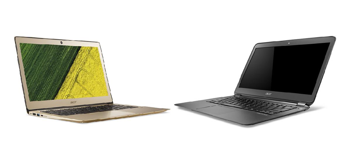 Acer Aspire S3 (left) and Acer Aspire S5 (right)