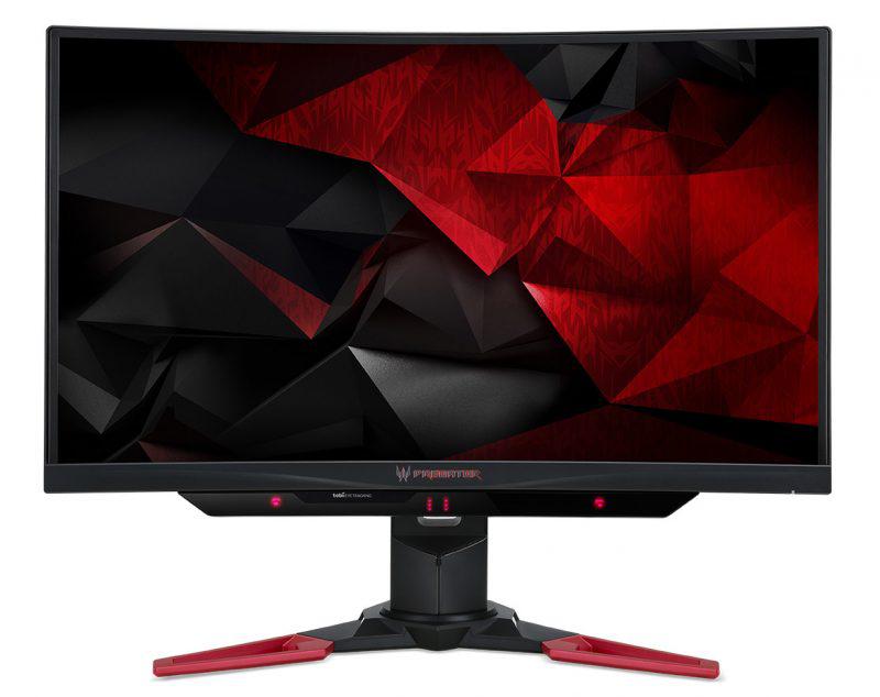 The Z271T, seen here, is a 27" curved monitor with Tobii eye-tracking