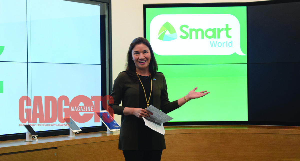 Tina Mariano, Smart World Head, unveils Chat Abroad and Smart World Travel WiFi, which allow travelers to easily connect to their friends and loved ones while traveling in 130 countries.