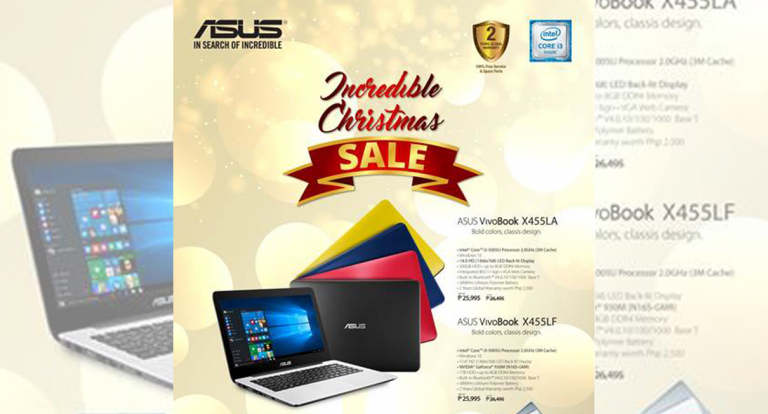 Asus holds year-end laptop sale