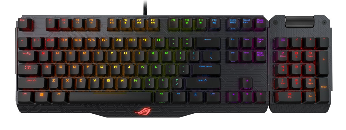 The Asus ROG Claymore with its detachable numpad.