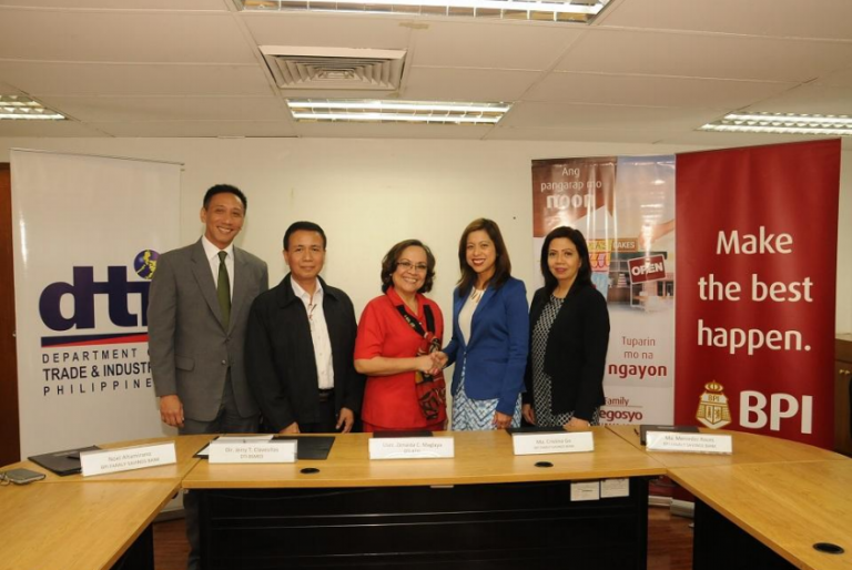 BPI Family Saving Bank and DTI partner to support MSMEs