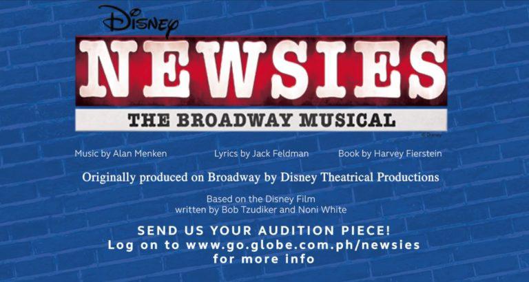 Globe Live and 9Works Theatrical call for auditions for Newsies