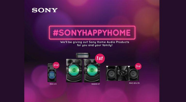 Win Sony Home Audio devices with the #SONYHAPPYHOME Promo