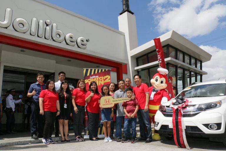 Two Pinoys Drive Home Brand-New Honda BR-Vs in Jollibee’s Scratch2Win Promo