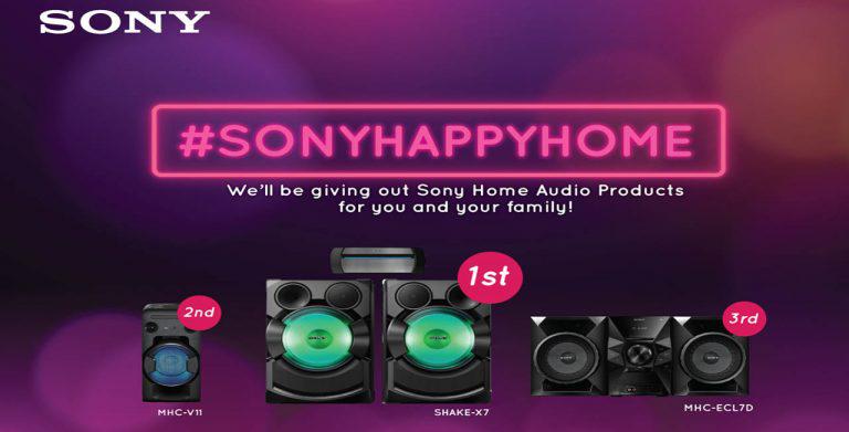 #SONYHAPPYHOME Promo Set to Give Away Awesome Home Products