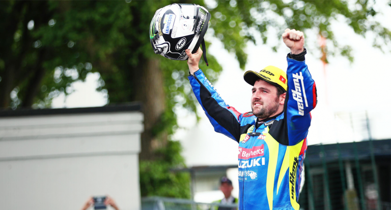 Michael Dunlop wins Isle of Man Senior TT race on Suzuki GSX-R1000