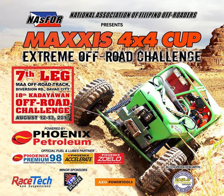 2017 MAXXIS NAsFOR 4×4 Cup: Extreme Off-Road Challenge Takes on Davao in time for Kadayawan Festival
