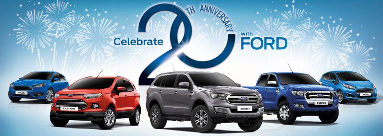 Ford Celebrates 20 Years in the Philippines, Offers Special Deals this Month