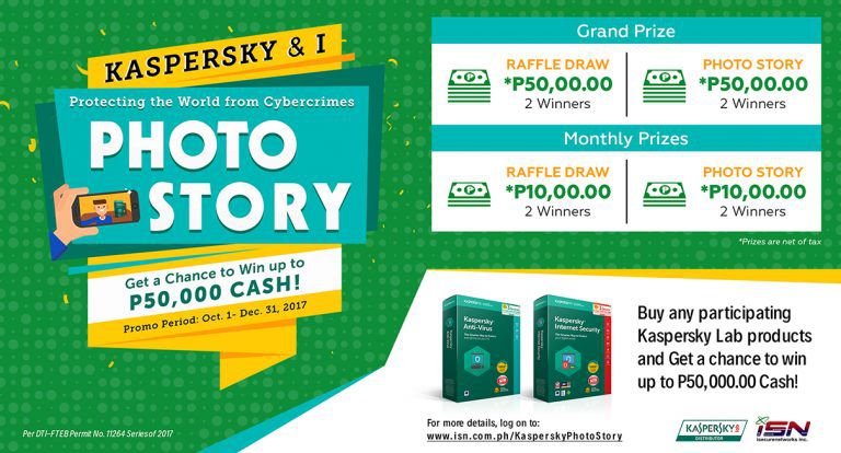 Kaspersky Lab and iSecure Networks Give Away P280K in Photo Story Contest