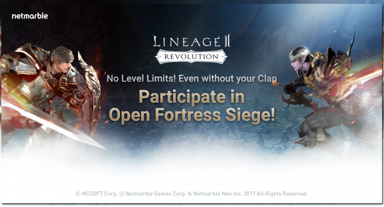 Lineage2 Revolution releases Open Fortress Siege update