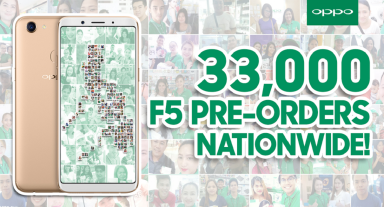 Oppo F5 Achieves 33,000 Pre-Orders in Just a Week!