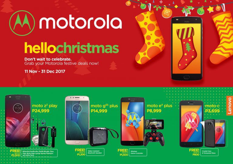 #HelloChristmas! Celebrate the season with exciting freebies from Motorola smartphones