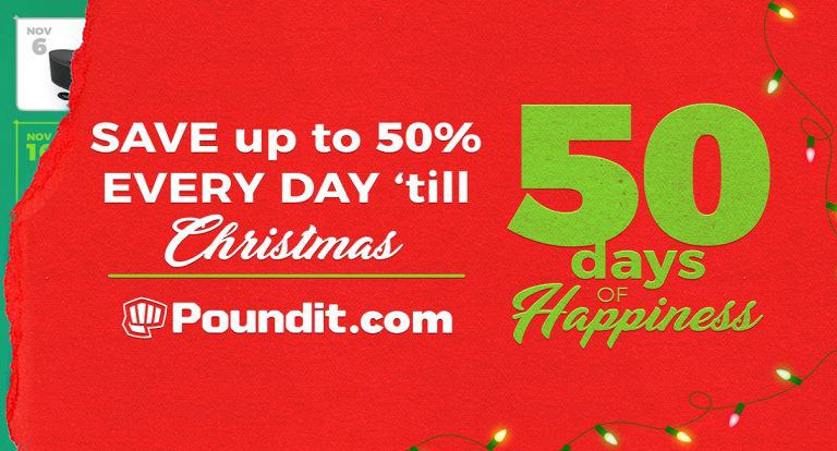 Poundit Counts Down Christmas with Awesome Deals