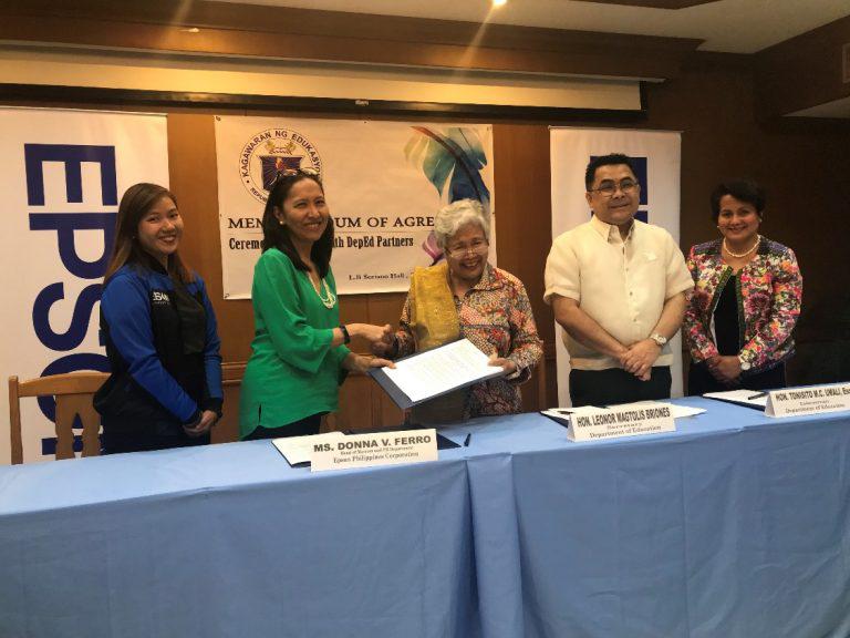 Epson Strengthens partnership with DepEd on Gift of Brightness project