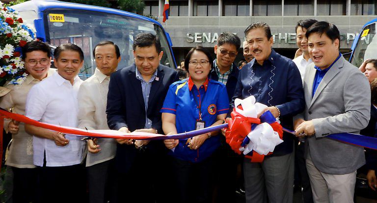 PUVMP Program Kicks Off with Turnover of Isuzu Modernized PUVs at Senate Grounds