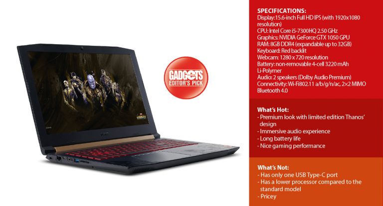 Reviewed: Acer Nitro 5 Avengers: Infinity War: Thanos