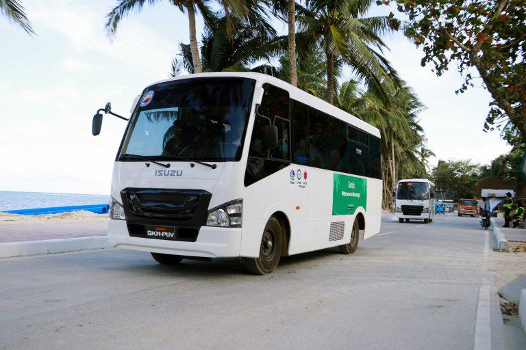 Isuzu PH turns over modern PUVs to GRAB in re-opened Boracay Island on Oct. 26