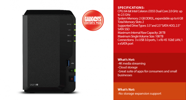 Reviewed: Synology DiskStation DS218+