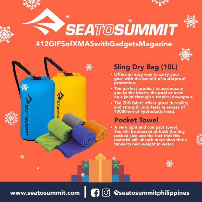 3RD GIVEAWAY: #12GIFSofXMASwithGadgetsMagazineandSeaToSummitPH