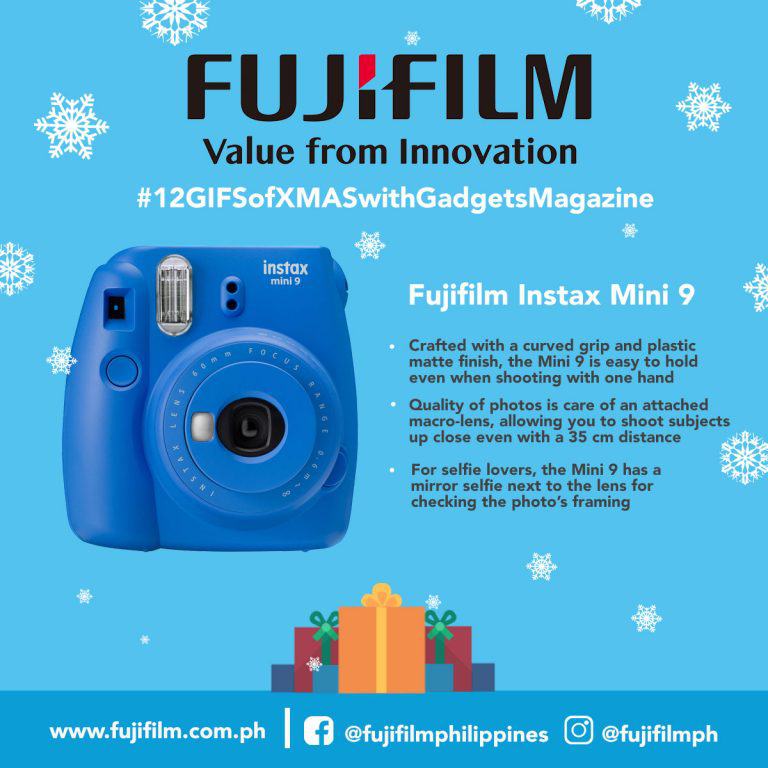 6TH GIVEAWAY: #12GIFSofXMASwithGadgetsMagazineandFujifilm