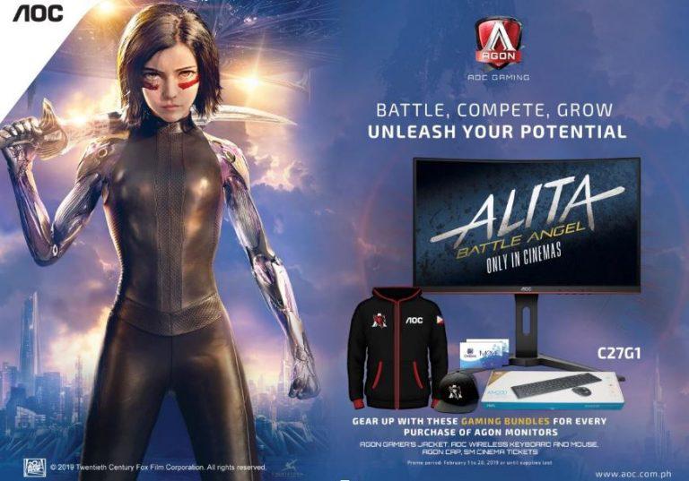 AOC Partners with Twentieth Century Fox For the Release of Alita: Battle Angel