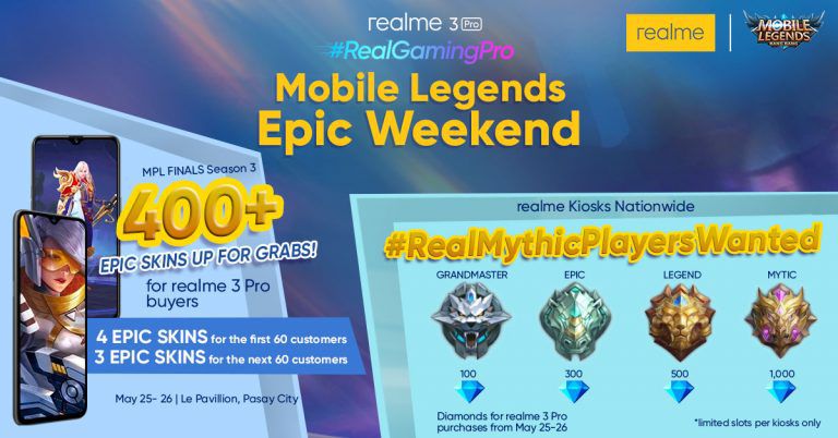 Realme Philippines launches Mobile Legends Epic Weekend – Exclusive Promos for gamers on May 25 and 26