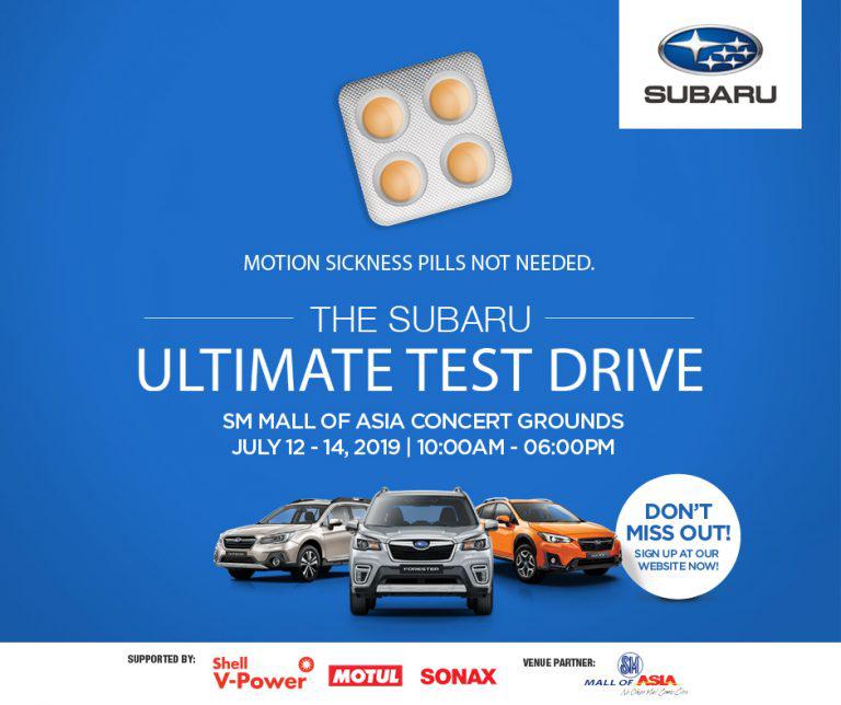 The 2019 Subaru Ultimate Test Drive goes to Manila, Cebu, Davao and South Luzon