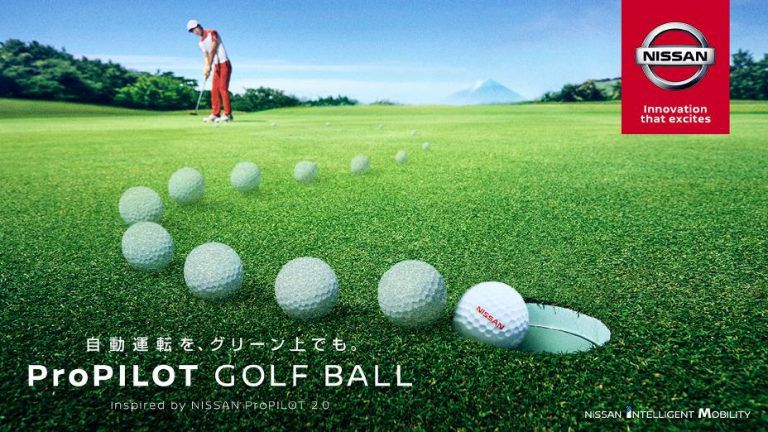 Nissan creates an intelligent golf ball
